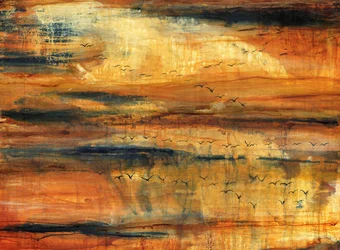 Golden Sky Birds