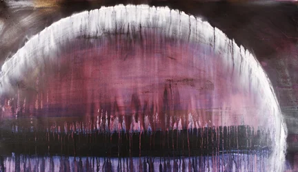 Luminous Purple Arch