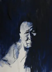 Man In Blue Shadow