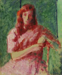 A Sad Young Girl (The Red Lady)
