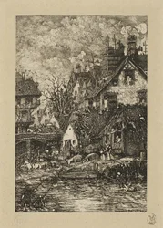 Entering a Village, from Revue Fantaisiste