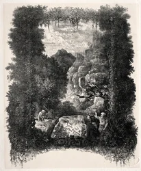 First Frontispiece for Fables and Fairy-Tales by Thierry-Faletans