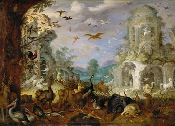 Landscape with animals