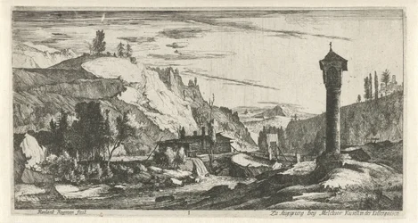 Mountainous Landscape with Column (series title)