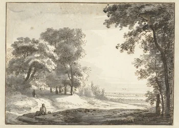 Wooded Landscape with a Resting Traveller