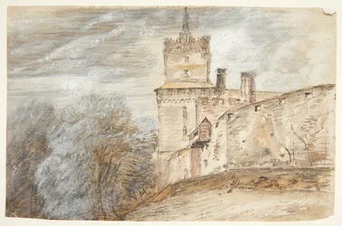 Castle with Forest to the Left. Schwamenburg Castle?