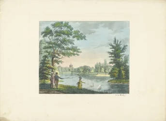 Walkers in a Park