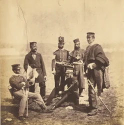 Brigadier General Van Straubenzee and Officers of the Buffs