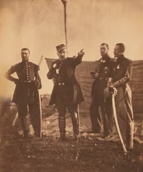 French General Pierre Bosquet (centre), Giving Orders to his Staff, Crimean War, Crimea, Ukraine