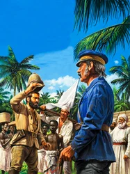 Henry Stanley Greets David Livingstone