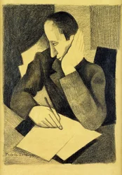 Man Writing: Study for Paludes