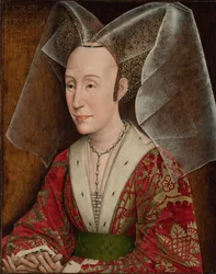 Portrait of Isabella of Portugal, Wife of Philip III Duke of Burgundy 1397-1471, ca 1450-1475