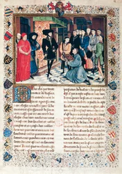 Presentation of the Chronicles of Hainaut to the Duke of Burgundy Philippe the Good
