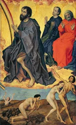 The Damned on their way to Hell and the Heavenly realm of Saints, from the Last Judgement