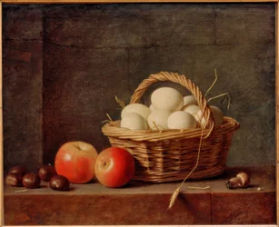 Basket with Eggs
