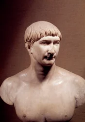 Ancient Rome: Marble Bust of Emperor Trajan