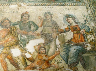 Apollo and Marsyas, House of Aion, Paphos, Cyprus