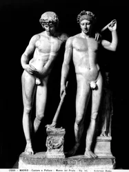 Castor and Pollux or Orestes and Pylades, group from San Ildefonso
