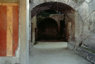 Glimpse of the Villa of the Mysteries, Pompeii