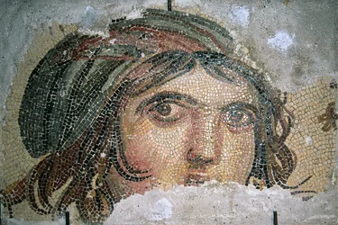 Head of a gypsy girl, from Belkis (now Zeugma), Southeastern Turkey