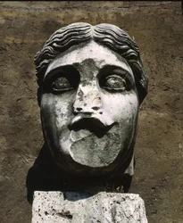 Head of a statue, Ostia Antica, Italy