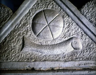 Ictus: fish, Christian symbol. 2nd century.