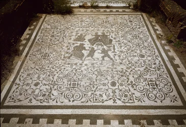 Pavement mosaic of the house of Dionysus and Ariane, 2nd century