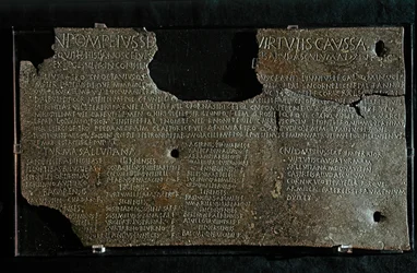 Roman Art: Decree of Pompeius Strabone Gneo., 98-90 BC