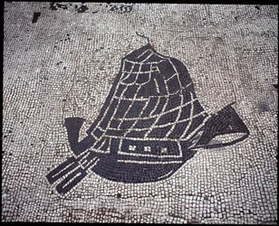 Roman Art: Ship Mosaic of the Corporation des gens de la mer, Place des Corporations