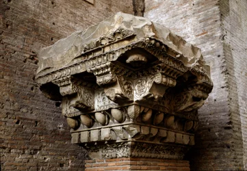 Roman Art: Fragment of Cornice. 1st Century. Museo Nazionale Romano, Rome