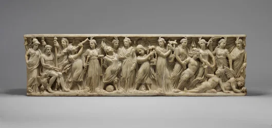 Sarcophagus with the Contest Between the Muses and the Sirens