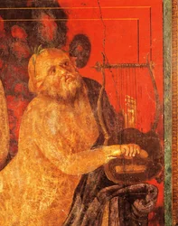 Silenus playing lyre