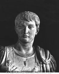 Statue of the young Nero (37-68 AD) c.54 (detail)