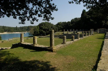The Roman villa in Verige Bay, Brijuni, Croatia