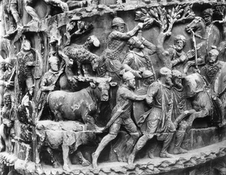 Transport of German prisoners and the spoils of war (detail)