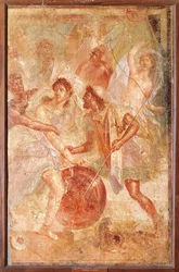 Ulysses and Diomedes Recognizing Achilles Disguised as the Female Pyrrha among the Daughters of Lycomedes at Skyros