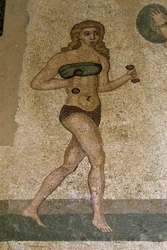 Young Romans Engaged in Physical Exercises