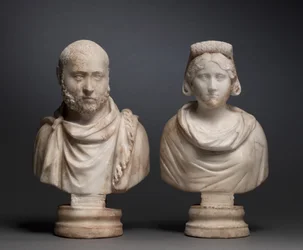 Portrait Bust of an Aristocratic Man and Portrait Bust of an Aristocratic Woman