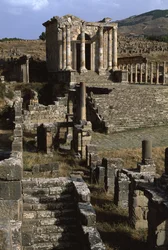 View of the temple of the Septimian family, High Imperial Period