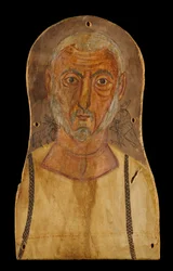 Elderly Man Flanked by Egyptian Gods, c.250 AD