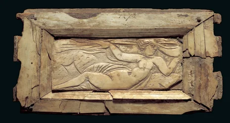 Framed plaque with a female figure, from Egypt, late 3rd to early 4th century AD