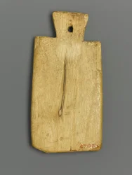 Mummy Tag with Greek Inscription