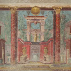 Wall painting from the cubiculum of a villa at Boscoreale, c.50-40 B.C