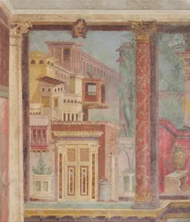 Wall painting from the cubiculum of a villa at Boscoreale, c.50-40 B.C
