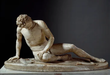 Dying Gaul - The Dying Galatian - Roman Art: The Dying Gaul or Dying Galatian. A Celtic warrior in agony. Roman sculpture after a Greek original. Rome, Musei Capitolini