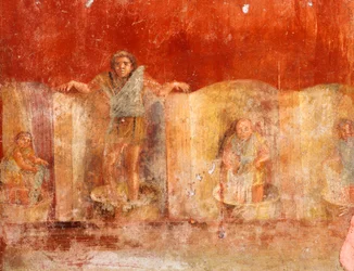 Fresco Depicting Laundrymen, from Pompeii (UNESCO World Heritage List)