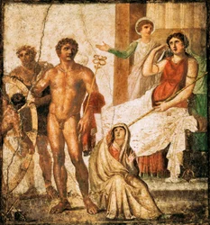Fresco Depicting Torture of Issone, from House of Vettii, Pompeii, Campania