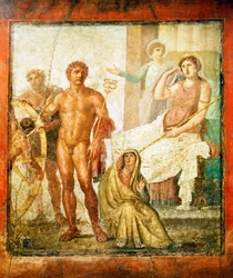 Fresco Depicting Torture of Issone, from House of Vettii, Pompeii, Campania