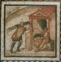 Peasant Carrying Willow Twigs for Wicker Baskets