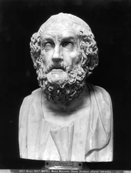 Portrait Bust of Homer, Copy after a Greek Hellenistic Original